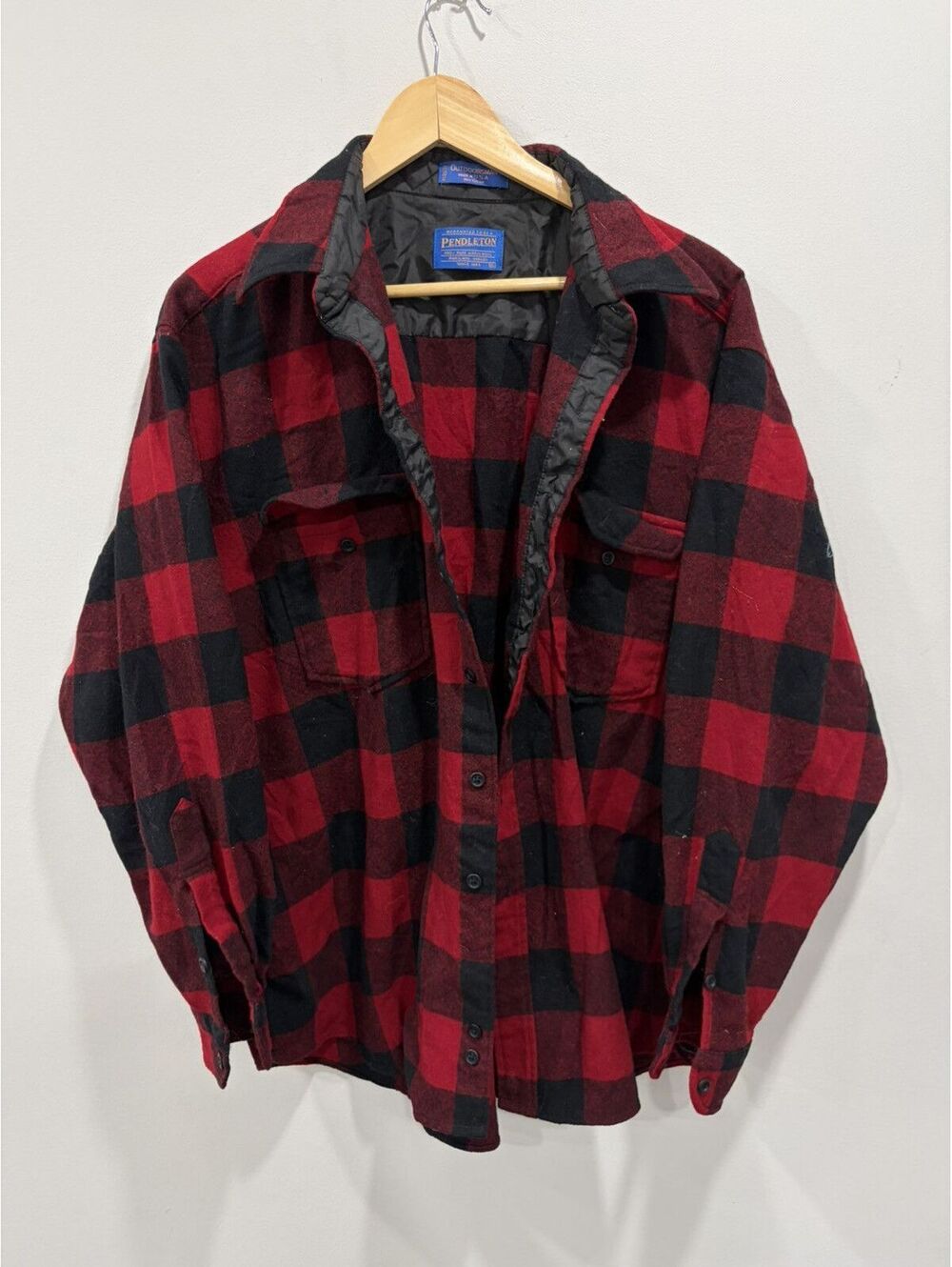 Vintage Pendleton Outdoorsman Flannel Button Up Shirt